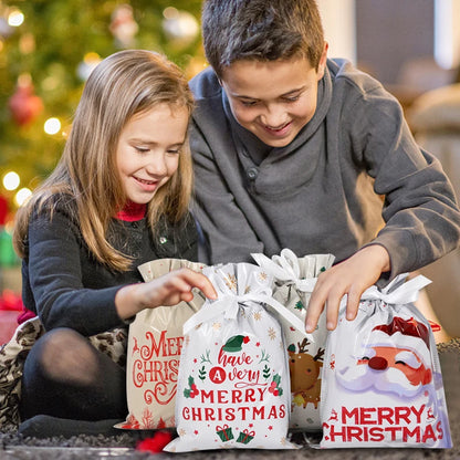 Jujaz™ Christmas Drawstring Gift Bags