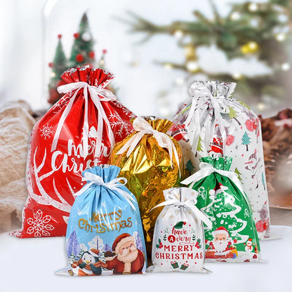 Jujaz™ Christmas Drawstring Gift Bags