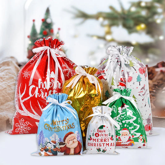 Jujaz™ Christmas Drawstring Gift Bags