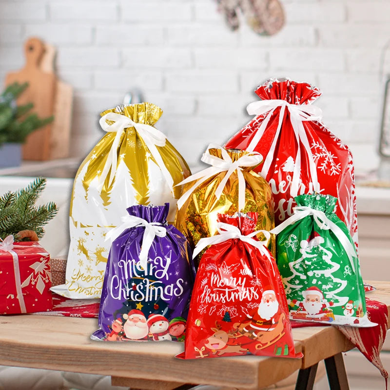 Jujaz™ Christmas Drawstring Gift Bags