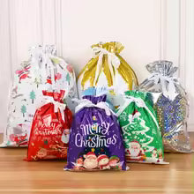 Jujaz™ Christmas Drawstring Gift Bags